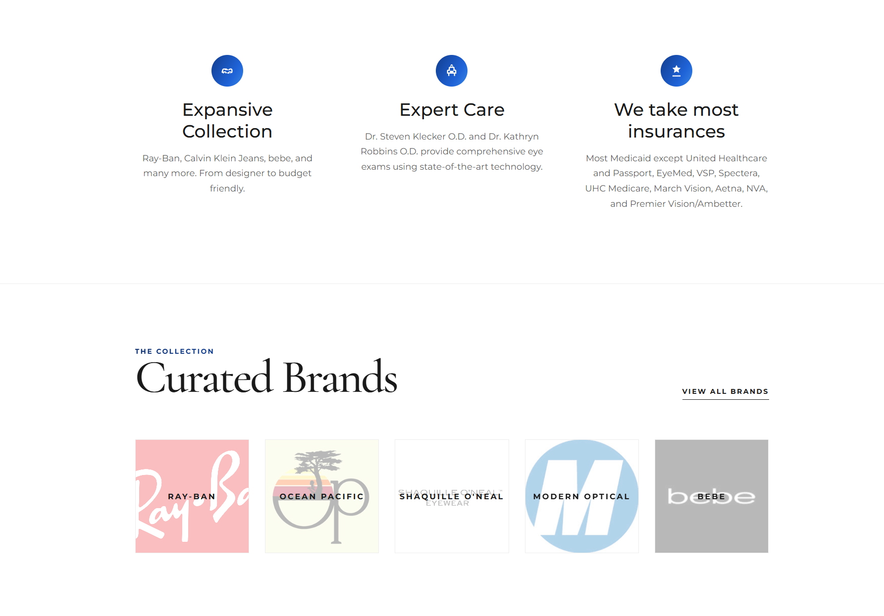 PAL Optical Site screenshot 2