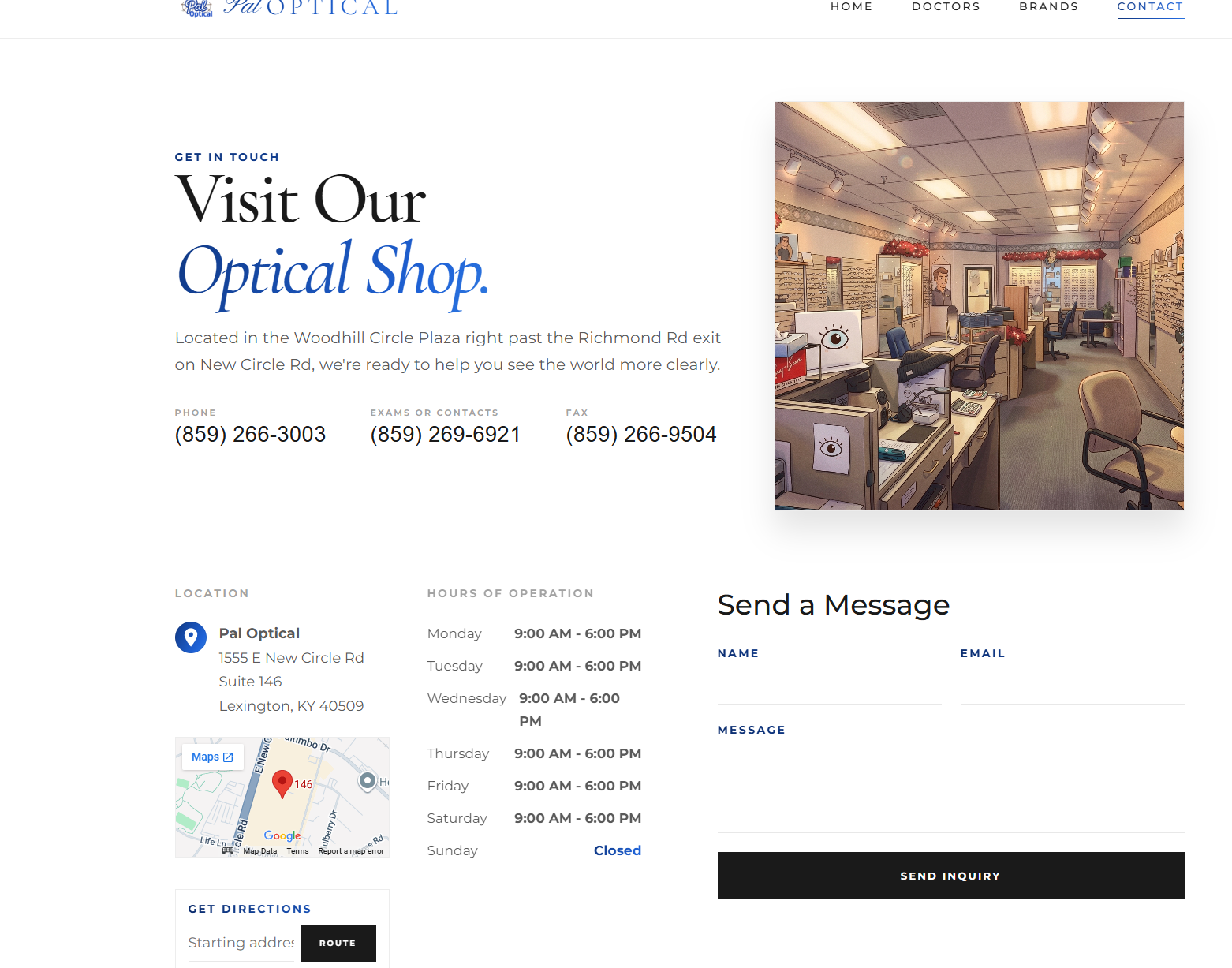 PAL Optical Site screenshot 4