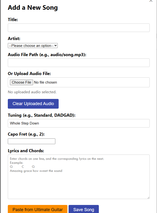 New Songbook Example